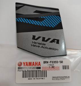 DECALS FOR PANEL AND MOLE GLOSSY BLACK AEROX V2 YAMAHA GENUINE PARTS