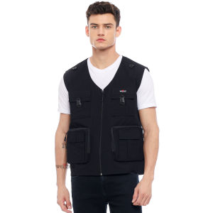 WELZICK - Vest Tactical Rompi Black Medium Jumbo - Rgnk01