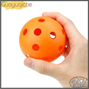 【Guoyuqiche】 72MM 26 Holes Floorball Stick Ball PE Plastic For Field Hockey Training Street Outdoor Practice Ice Hockey Puck Equipment