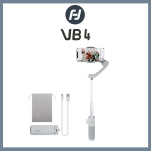 FeiyuTech VB4 Face Tracking Cell Phone Gimbal Stabilizer for Vlogging iPhone 17 Pro Max Samsung Galaxy Built-in Selfie Stick