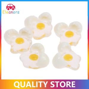 [Eleanor] 5pcs 1:12 Dollhouse Miniature Mini Broken Egg Model DIY Kitchen Toys Accessories