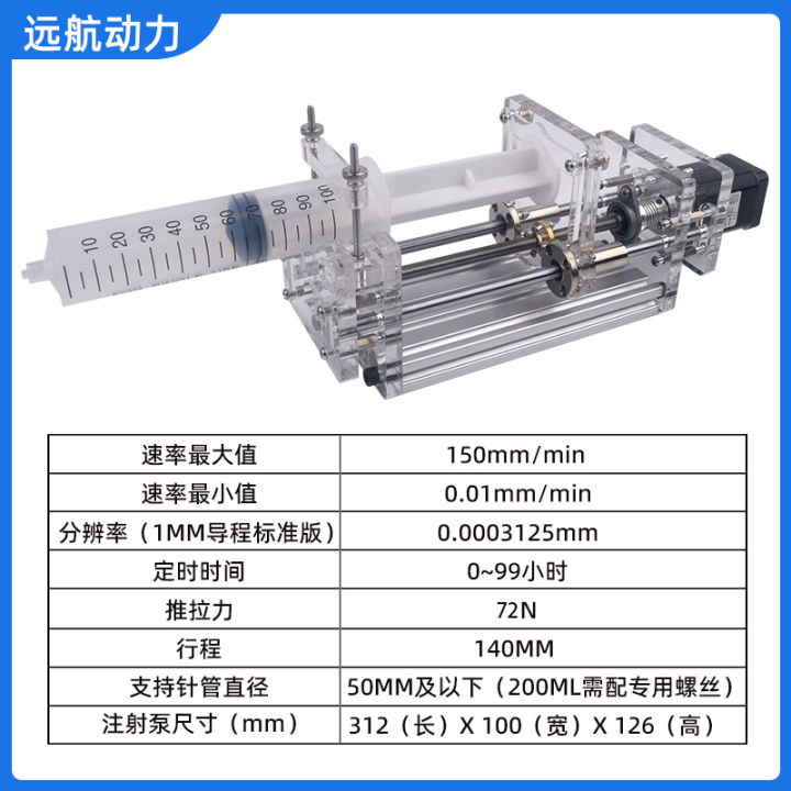 Laboratory micro-injection pump injection propulsion pump stepping ...