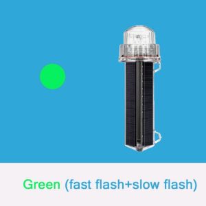 LUQIU Floating Flash Boat Light Solar Powered Signal Light Marine Navigation Light Net Mark/Position Flashing Marine