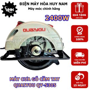 Máy Cưa Xẻ Gỗ Cầm Tay Cỡ Lớn QUAIYOU QY5305 - Công Suất 2400W - Tặng Kèm Lưỡi D305 - Hàng Chính Hãng - BẢO HÀNH TOÀN QUỐC