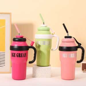 THERMOS JUMBO 1100ML TERMOS KOPI STAINLESS INFUSED TAHAN PANAS DAN DINGIN FREE SEDOTAN 840-2