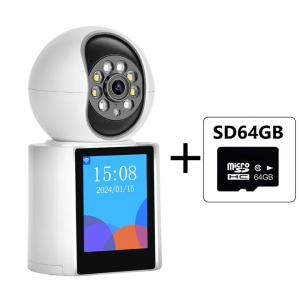 VARB CCTV Video Cctv Camera V1 Wireless connect phone 360 ° untuk Monitor bayi rumah/penglihatan malam warna penuh/kamera Wifi penjejakan Auto