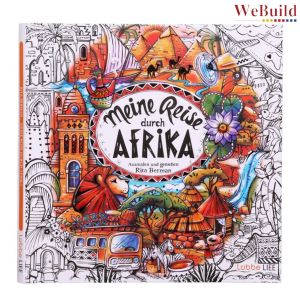 Meine Reise Durch Afrika 绘画填色本 涂鸦图画幼儿园儿童画画本 Children Toddler Kindergarten Colouring Work Book Buku WeBuild