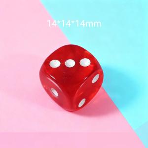 20-Sided Dice+14mm Solid/Transparent&16mm Yellow-Body Red-Dot Dice+Ideal for Mid-Autumn&Activities