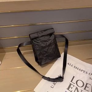 Korean Pleated Leather Paper Flap Phone Case Crossbody Bag Folding Trendy Square Bags Single Shoulder Mobile Phone Purses2026