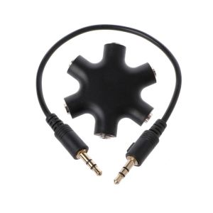Bộ chia 1 ra 5 cổng âm thanh 3.5mm kèm dây cáp chất lượng cao
