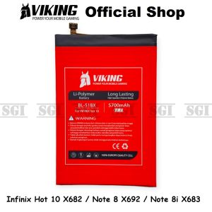 Baterai VIKING Double Power Original BL-51BX Infinix Hot 10 X682 Note 8 8i X692 X683 BL51BX Batre Batrai Battery X682C HP Handphone Ori