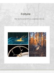【Fans tone】 Nordic Style Luxury Deer Head Large Wall Clock Modern Design Elegant Lightweight Pendulum Clock Mechanism Home Wall Decoration