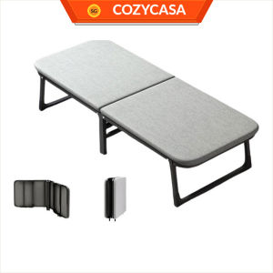【COZYCASA】High Grade Folding Bed Foldable Single Bed Thick Portable Mattress Wide MetalFrame