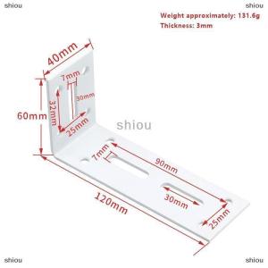 [COD] shiou Stainless Steel 90 Degree Angle Bracket Corner Brackets Joint Bracket Fastener Furniture Door Cabinet Screens Wall