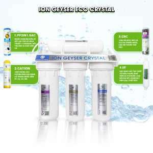 Máy lọc nước UF Nano Geyser ECO CRYSTAL Công nghệ màng siêu lọc UF Bảo hành 5 năm