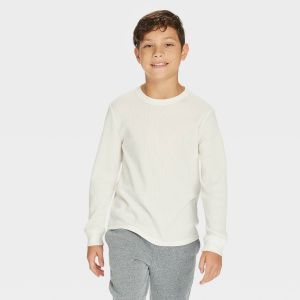 Áo thun dài tay bé trai 15-50kg chất cotton tổ ong xịn đẹp C&J VNXK. Áo thun bé trai thu đông. Áo tổ ong cho bé