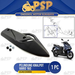 Pelindung Knalpot Vario 160 - Cover Tutup Penutup Tameng Pengaman Muffler Kenalpot Vario 160 LED