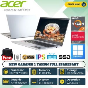 LAPTOP DESIGN GAMING ACER ASPIRE 5 SLIM A515-45-R958 RYZEN 7 16GB 1TB SSD AMD RADEON 15.6 FHD IPS BACKLIT WIN 11 ORIGINAL