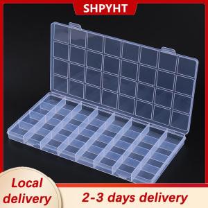 [COD] SHPYHT Local delivery Ship within 24 hours 32 Grid Compartment Plastic Transparent Storage Box Jewelry Earring Bead Screw Holder Case Display Organizer Container
