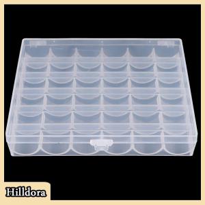 [Hilldora] 25 36 CuộN bobbins Máy may rỗng bobbin trường hợp tổ chức hộp lưu trữ