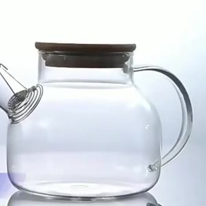 Glass Heat-Resistant Explosion-Proof Large Capacity Cold Water Pitcher Glass water kettle boiling tea pot high borosilicate tea pot cold water pot soaking tea pot set lemon water glass water kettle