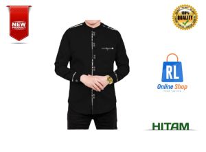 Baju Muslim Pria Sultan Tojiro Premium Katun & Paris Motif Garis - Size M-XXL