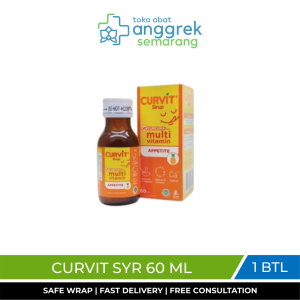 CURVIT SYR 60 ML/PENAMBAH NAFSU MAKAN/VITAMIN ANAK/VITAMIN MASA PERTUMBUHAN ANAK