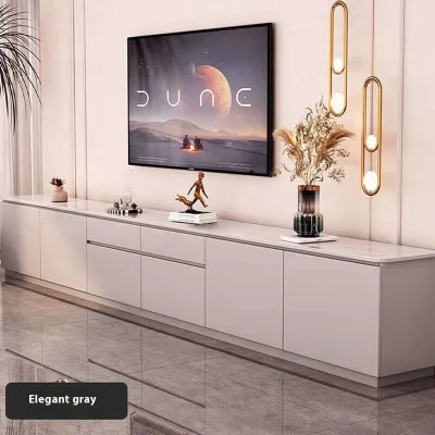 TV Cabinet Rock Board Design Simple Modern Cabinet Console Storage Combination Home Use