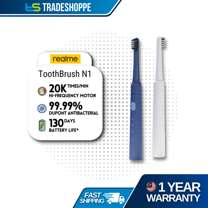realme N1 Sonic Electric Toothbrush 3 Brush Modes Long Battery Life 99.