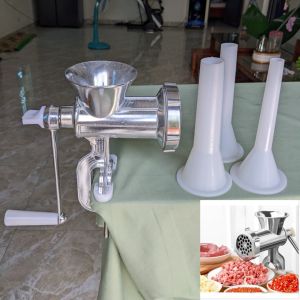 Máy Xay Thịt Quay Tay Bằng Gang Size 10 - Sản Phẩm Cao Cấp Kèm 3 Ống Nhồi Xúc Xích