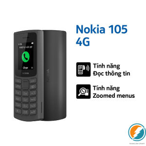 Điện thoại Nokia 105 (2024) sóng 4G Tương thích mọi sim  Pin khỏe  sóng khỏe MSP 021
