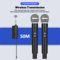 Koorfly SM58 UX01/UX02 UHF Wireless Microphone With 5V Charging Rechargeable Battery Plug and Play 6.5MM 50M Receiver. 