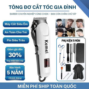 ( Quà Tặng ) Tông Đơ Cắt Tóc Không Dây Tăng Đơ Cắt Tóc Gia Đình Giá Rẻ Lưỡi Cắt Sắc Êm Ái