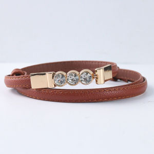 Ikat Pinggang Wanita Kecil Kode 7052 Fashion Casual Aksesoris Pakaian Wanita Adjustable Belt Slim Model 3 Diamond BRG