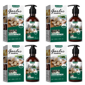 JAYSUING Garlic Hair Growth Shampoo Hair Regrowth Serum Natural Hair Growth Product Itchy Deep Cleansing Itch Relief Effective Repairs Hair Serum Liquid 100ml