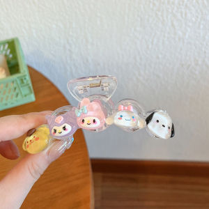Sweet Peach Hair Claw Summer Acrylic Hair Clips Girls Hairpins Hair Crab Ponytail Clip Fashion Hair Accessories
