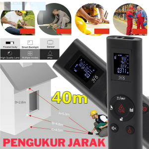 PROMO Meteran Laser Digital 40M Mini Pengukur Jarak Laser JQ-40