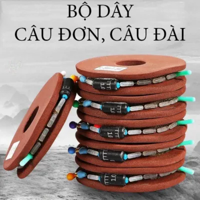 dây trục câu đơn câu đài dây trục nâu buộc sẵn cước câu cá tàng hình trục thẻo câu cá vip