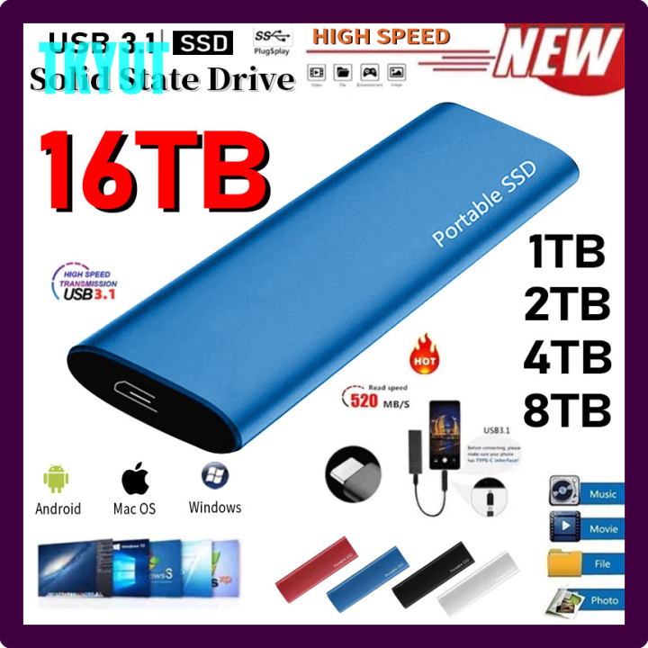 TKYUT Original Hard Disk 2TB Solid State External Drive USB3 1 Tkyut original hard disk 2tb solid state external drive usb3 1