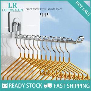 LF Wholesale✨Flash Sale ✨ Linh hoạt treo tường móc lưu trữ không gian tiết kiệm có thể gập lại quần áo giá treo Windproof chống trượt tổ chức