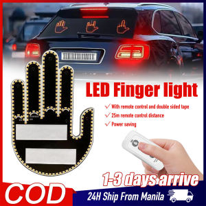 Hand Gesture Light For Car LED Middle Finger Light with Remote Hand Signal Light Car Window Light Car Interior Decoration Night Light for Bedroom Birthday Gift Christmas Gift