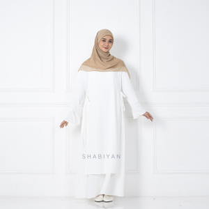 SHABIYAN-440 Gamis Putih Wanita Manasik Umroh Haji