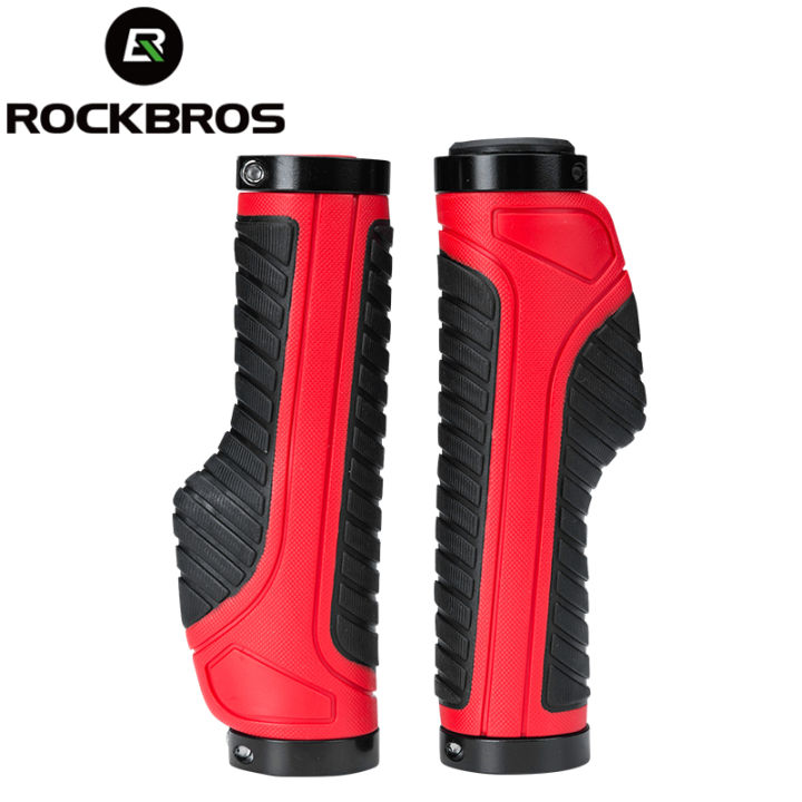 ROCKBROS Bicycle Grips MTB Road Bike Double Lock Rubber Handlebar Grips