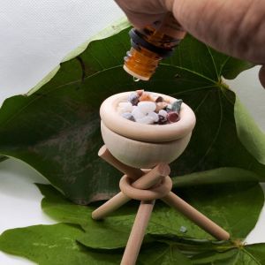 CINDYKHBKJ DIY Stand Wooden Rack Essential Oil Diffuser Diffuser Sticks Perfume Volatile Aromatherapy Aroma Diffuser Home Decor Creative Mini Stone Diffuser Room