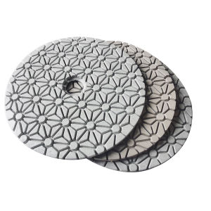 3 80mm 3 Steps Diamond Polishing Pad for Marble Wet Diamond Polishing Disc for Granite Diamond Buffing Pad for Stone Flexible Polishing Wheel for Terrazzo and Concrete