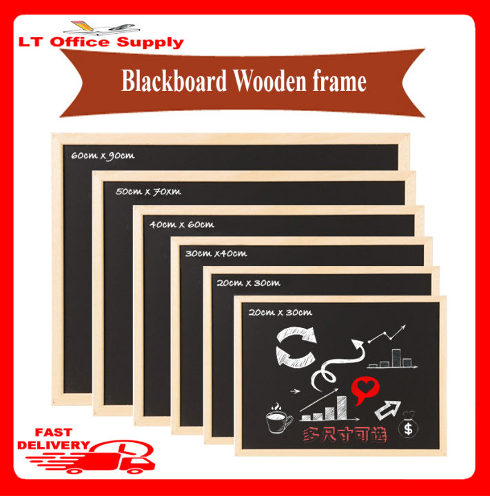 Blackboard / chalkboard wooden frame Lazada PH