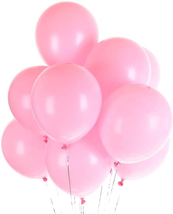 100Pcs Light Pink Balloons 10 inch Large Pastel Pink Party Balloons for Wedding Birthday Ceremony Decorations