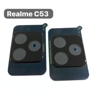 REALME C53 REALME C55 REALME C55 NFC Tempered glass kamera full black kamera hitam ring anti gores kaca tempred camera pelindung kamera belakang lens guard camera