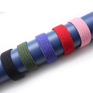 Braided Solo Loop Nylon fabric Strap For Xiaomi Mi Watch Color Elastic Bracelet for xiaomi mi watch smart watch strap Accessories