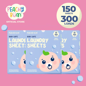 Peachy Bum Baby Safe Laundry 50 Sheets Megacase